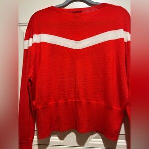 Esprit 100% Cashmere Red and White Women's Sweater Small